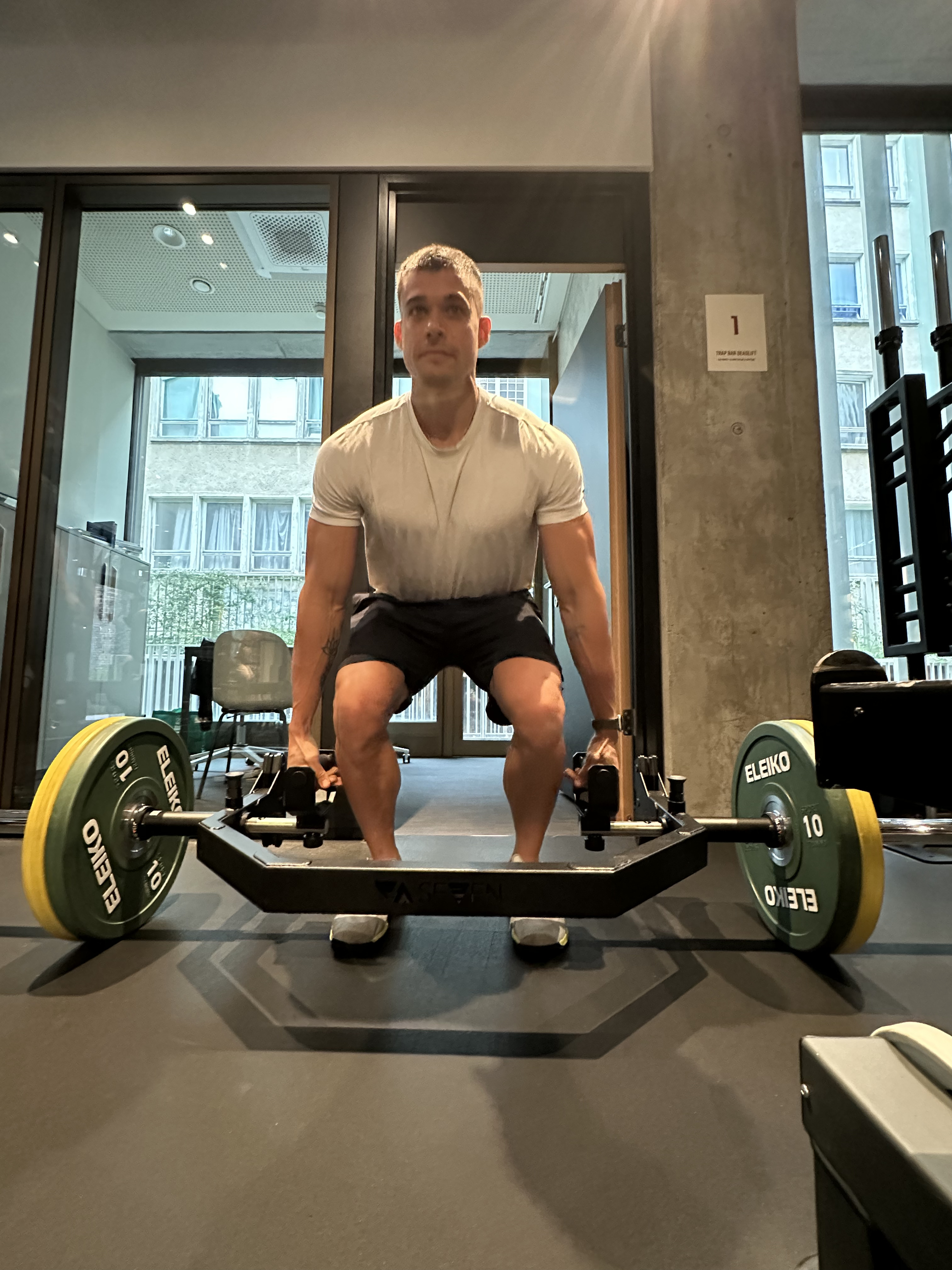 André training outdoors